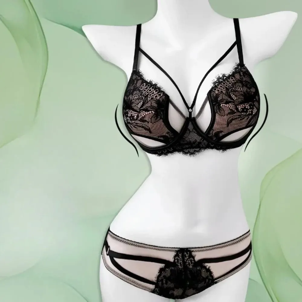 1. BANERDANNI סקסית Pure Desire חזיית סט מזער חזה גדול תמיכת Push Up Side אנטי צניחת הלבשה תחתונה נגד התרחבות חמה מכירה הטובה ביותר — image 7