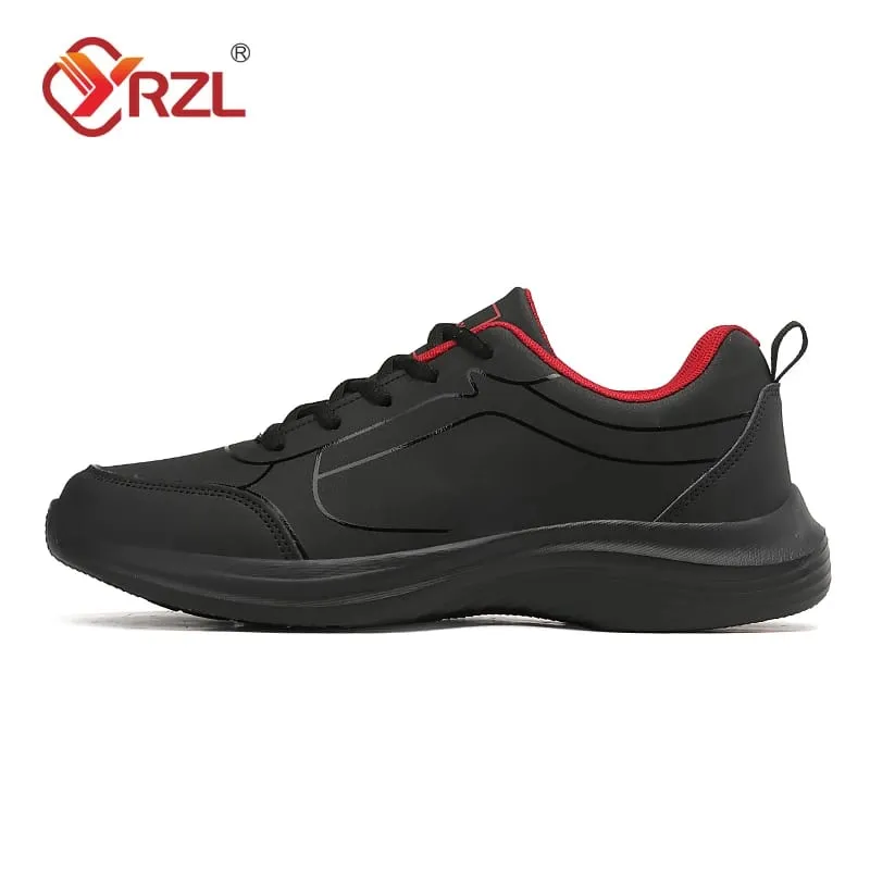 Men Sport Shoes Leather Running Shoes Outdoor Waterproof Sneakers Men Lightweight Men Athletic Sneaker Tenis Masculino — image 5