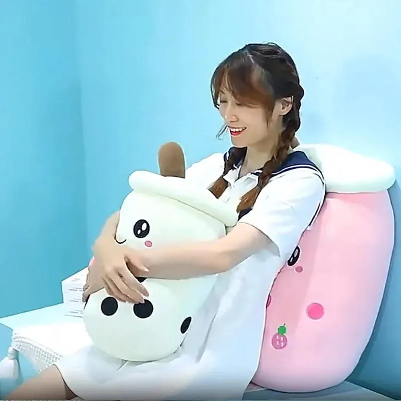 24CM Soft Boba Americano Coffee Milk Tea Doll Real-life Bubble Tea Toy Stuffed Hug Pillow Balls Bubo Tea Cup Cushion For Kids — image 5