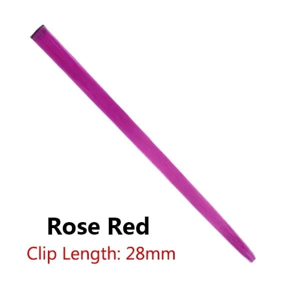 12 Colors Straight Curly Hair Synthetic Hairpieces Clip-In One Piece Pure Color Synthetic Hair Extension Pieces — image 15