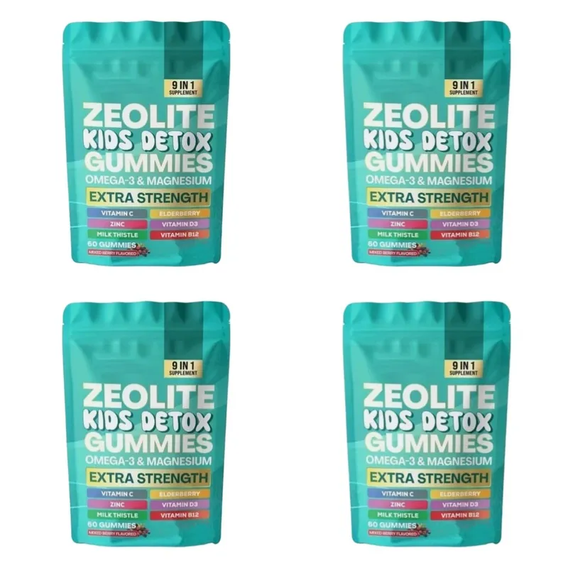 Zeolite Gummies 60 Count Chứa Vitamin Tổng Hợp Omega-3 Magiê và Elderberry Hỗ Trợ Giải Độc & Sức Khỏe Hệ Miễn Dịch — image 10