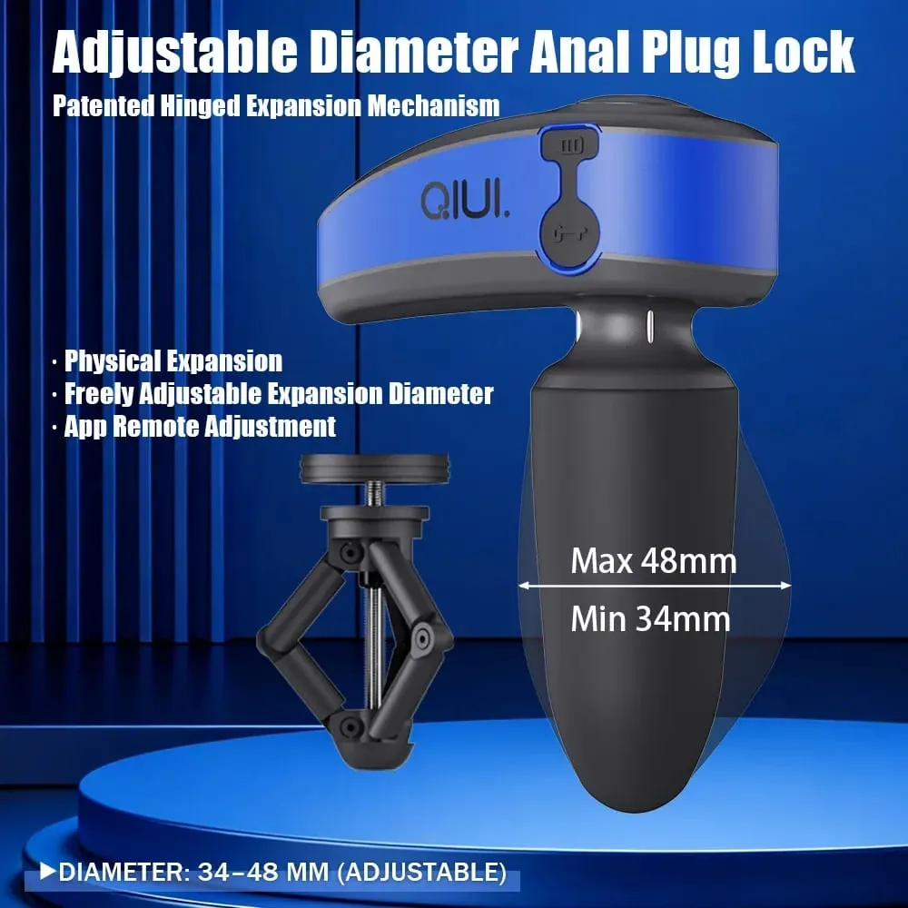 APP Remote Control Anal Plug Electric Shock Vibration Butt Plug Expansion Adjustable Diameter Anal Plug Lock Sex Toys — image 3