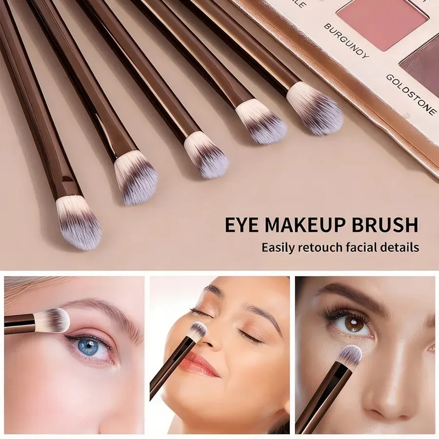 20 PCS Makeup Brush Set With Case Soft Bristles Foundation Powder Blush Concealer Eyeshadow Brush CRUELTY-FREE & VEGAN — image 3