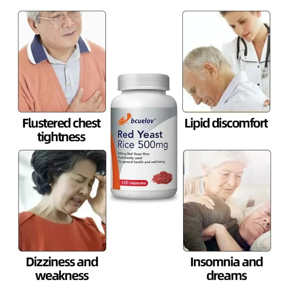 Red Yeast Rice Extract 500 Mg Vegetarian– Advanced Healthy Heart Formula for Cardiovascular Health Supplement — image 5