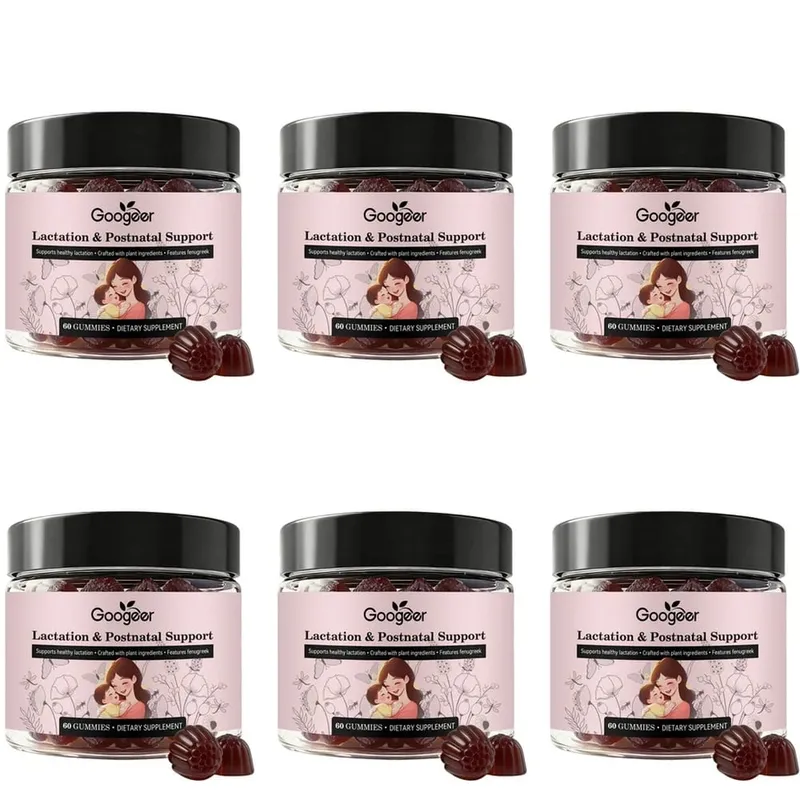 Googeer Lactation Support Gummies with DHA and Choline Fenugreek and Fennel Extract Moringa for Postnatal Nutrition 60 Gummies — image 12
