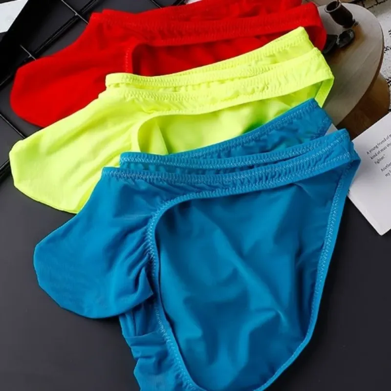 Quick-Dry Ultra-Thin Ice Silk กางเกงชั้นในชายไม่มีรอยต่อชุดชั้นใน U-Pouch ชุดชั้นในกางเกงตาข่าย Travel — image 4
