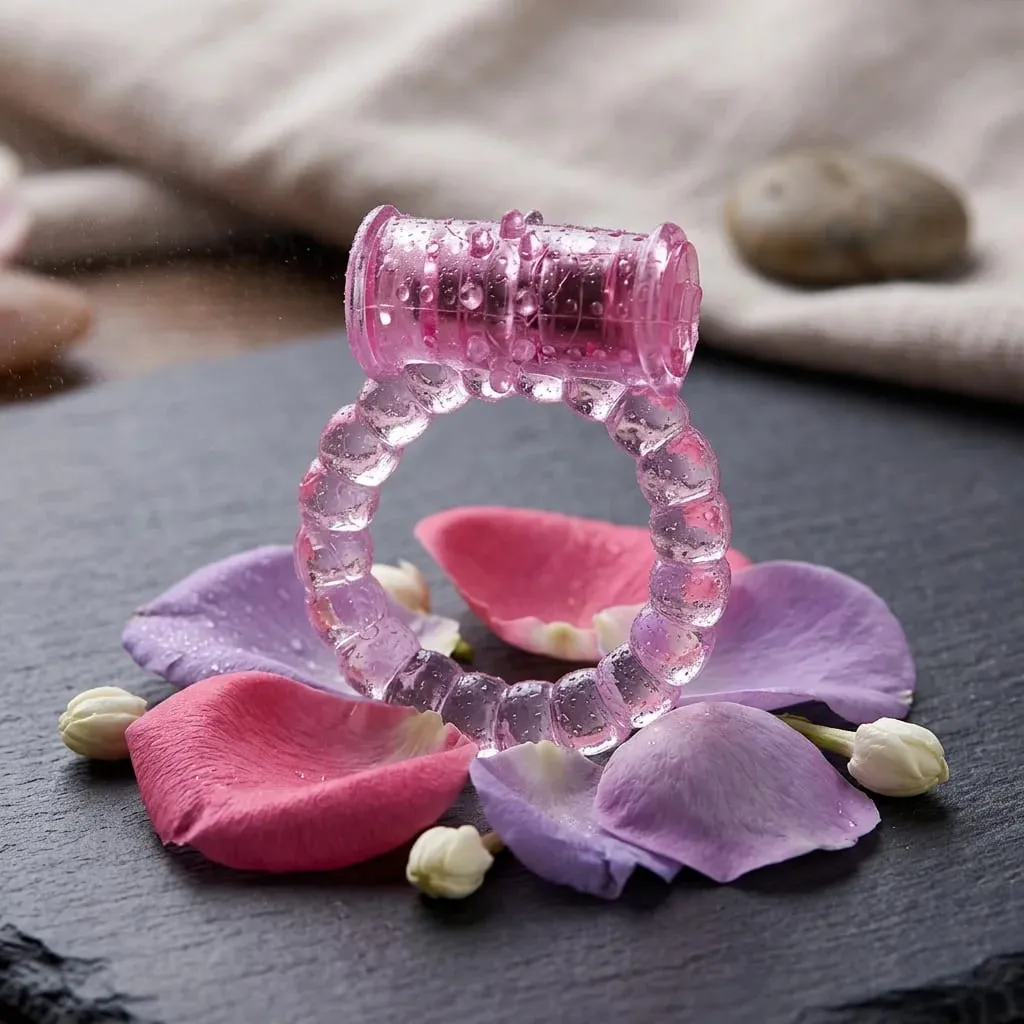 Lasting Cock Rings Vibrator Delay Premature Ejaculation Lock Fine Sex Toys Product For Men Dildo Extender Beads Adult Massage — image 4