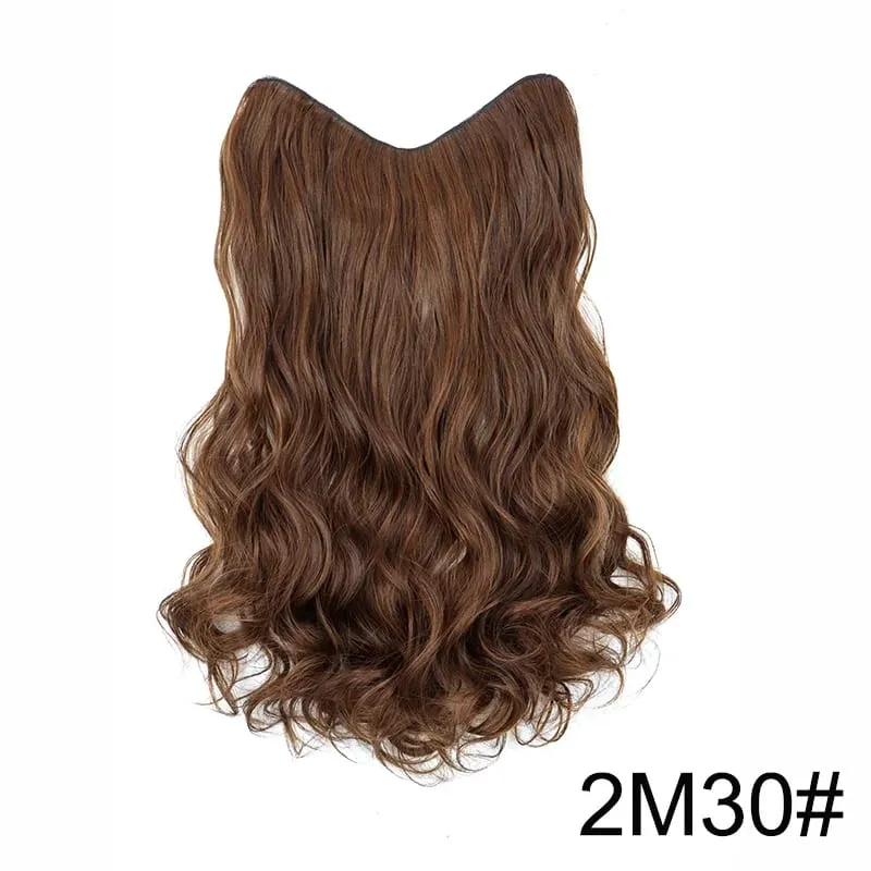20Inch Synthetic Long Curly Clip In Hair Extensions High Temperature Heat Resistant Fiber Hairpieces for Women Daily Party — image 8