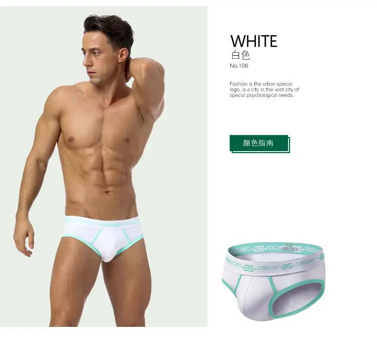 0850 Herr Sexiga Underkläder Trosor Herr Bomull Bekväma Andas Trosor Partihandel Man Kalsonger Cueca Herr Underbyxor — image 8