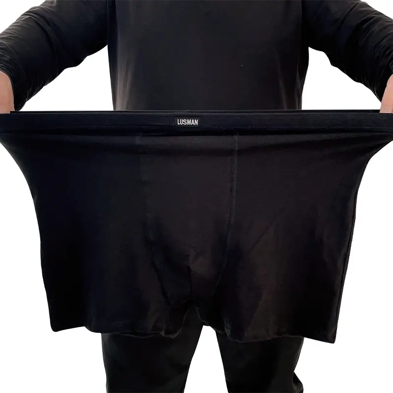 90-200kg boxers masculinos plus size roupa íntima tecido de algodão completo de alta qualidade — image 7