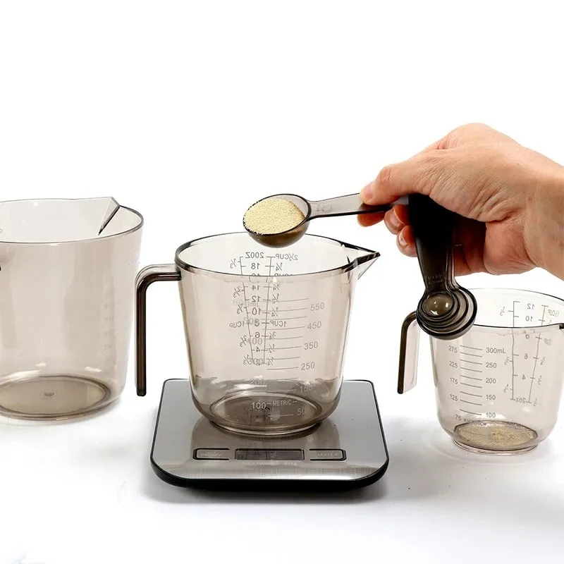 1 Pcs Baking Liquid Measuring Cups PS Scale Cup Plastic Measuring Volume Beaker Kitchen Baking Tools 150/300/600/1000ml — image 6