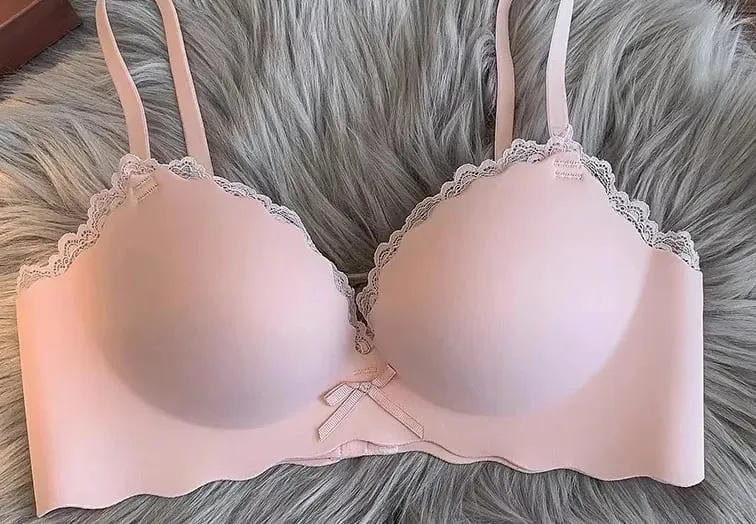 Hot Selling Ladies Push Up Bra Set Seamless Wireless Support Anti-Sagging Comfort Lingerie S-XL for Young Women Soft Daily Wear — image 8