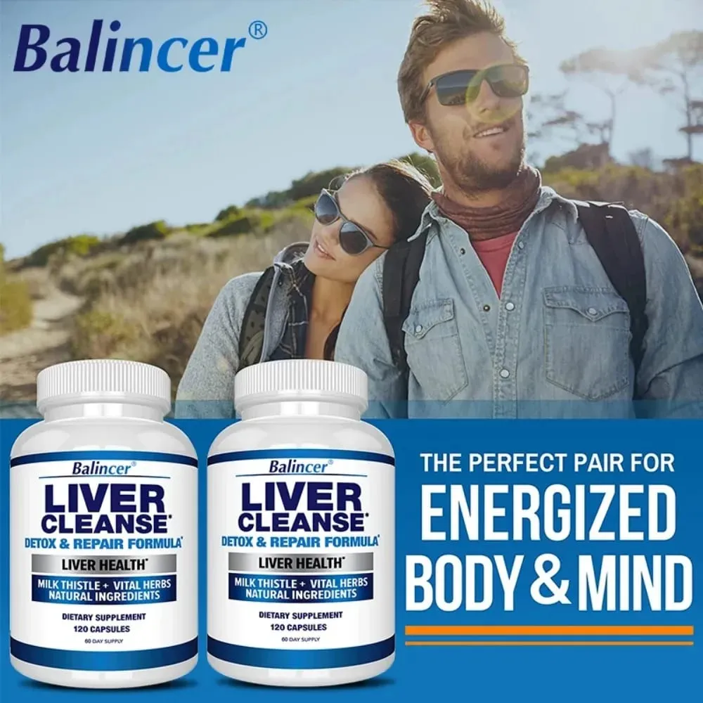 Liver Cleanse Detox & Repair Fatty Liver Formula - Milk Thistle Silymarin Artichoke Extract Dandelion - Liver Health — image 3