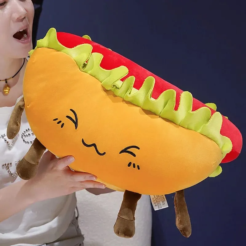 Corn Fries Chicken Leg Throw Pillow Simulation Food Plush Sofa Cushion Adorably Room Decor Toy Accompany Sleep Toy Creative Gift — image 6