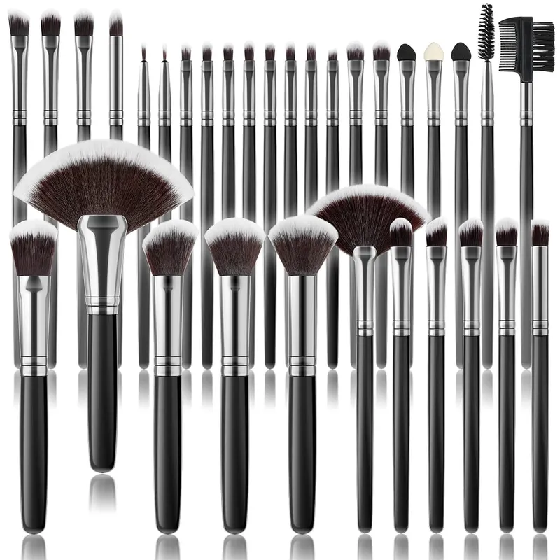 32Pc Makeup Brush Set Cosmetic Tools for Powder Eye Shadow Foundation Blush Blending Beauty Makeup Brush Kit for Makeup Starters — image 8
