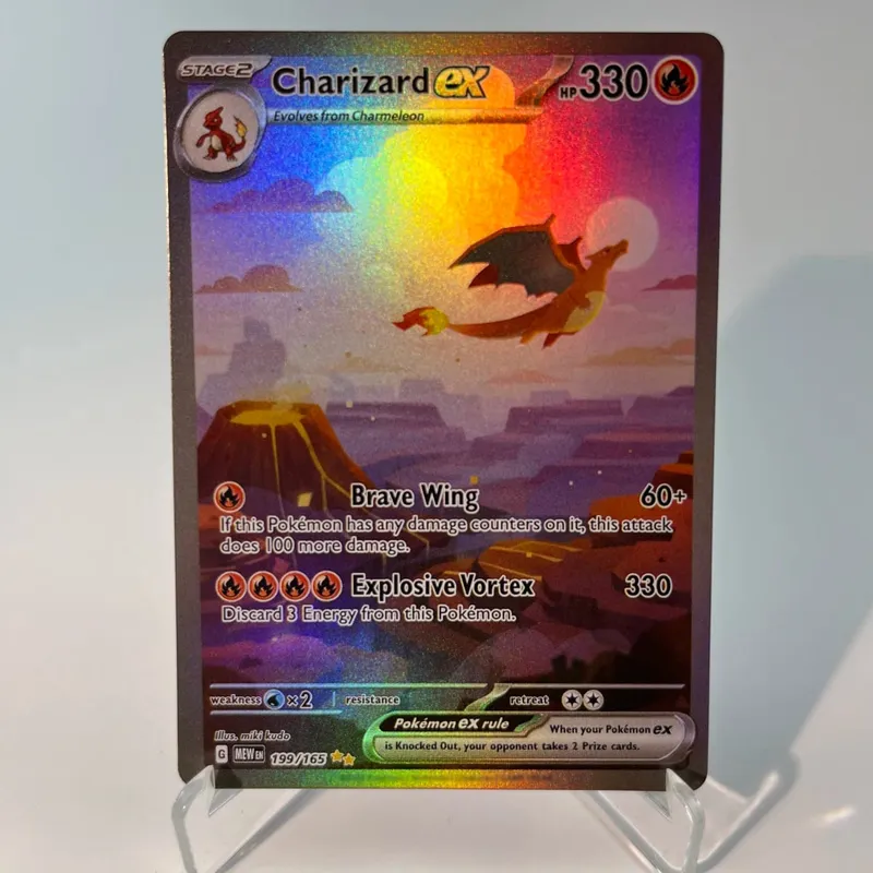 Pokémon 151 PKM Cards PTCG3-D Bulbasaur Squirt Rainbow Gengar ex Holographic Ex GX Rare Collection Battle Toys Gifts for Hobbies — image 23