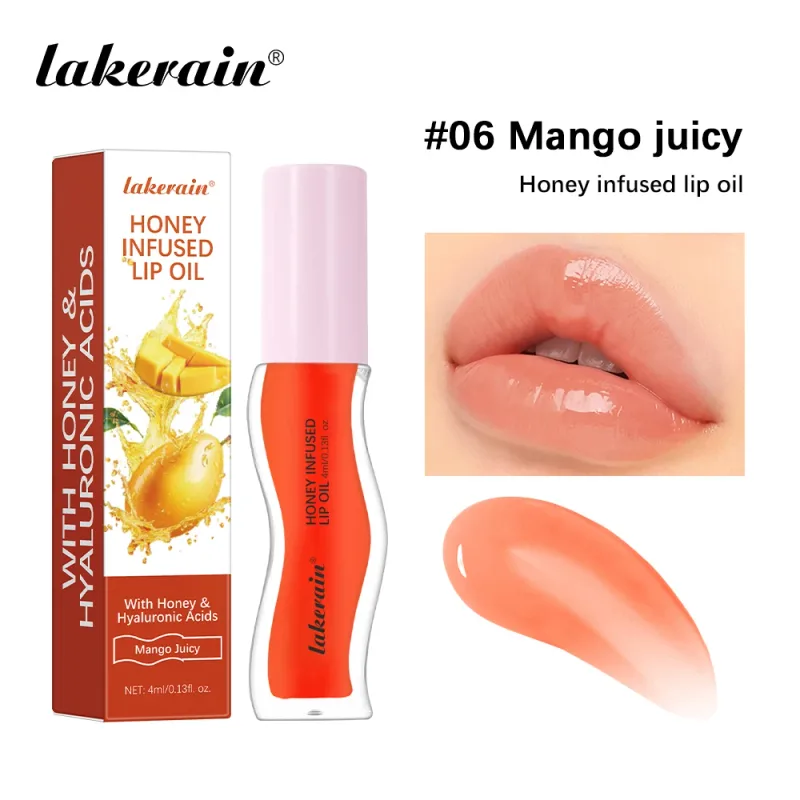 Fuktgivande läppglansolja ger näring åt glänsande läppar Vård Läppstift Plumpande Exfolierande Rosa Plumping Gloss Oil Makeup