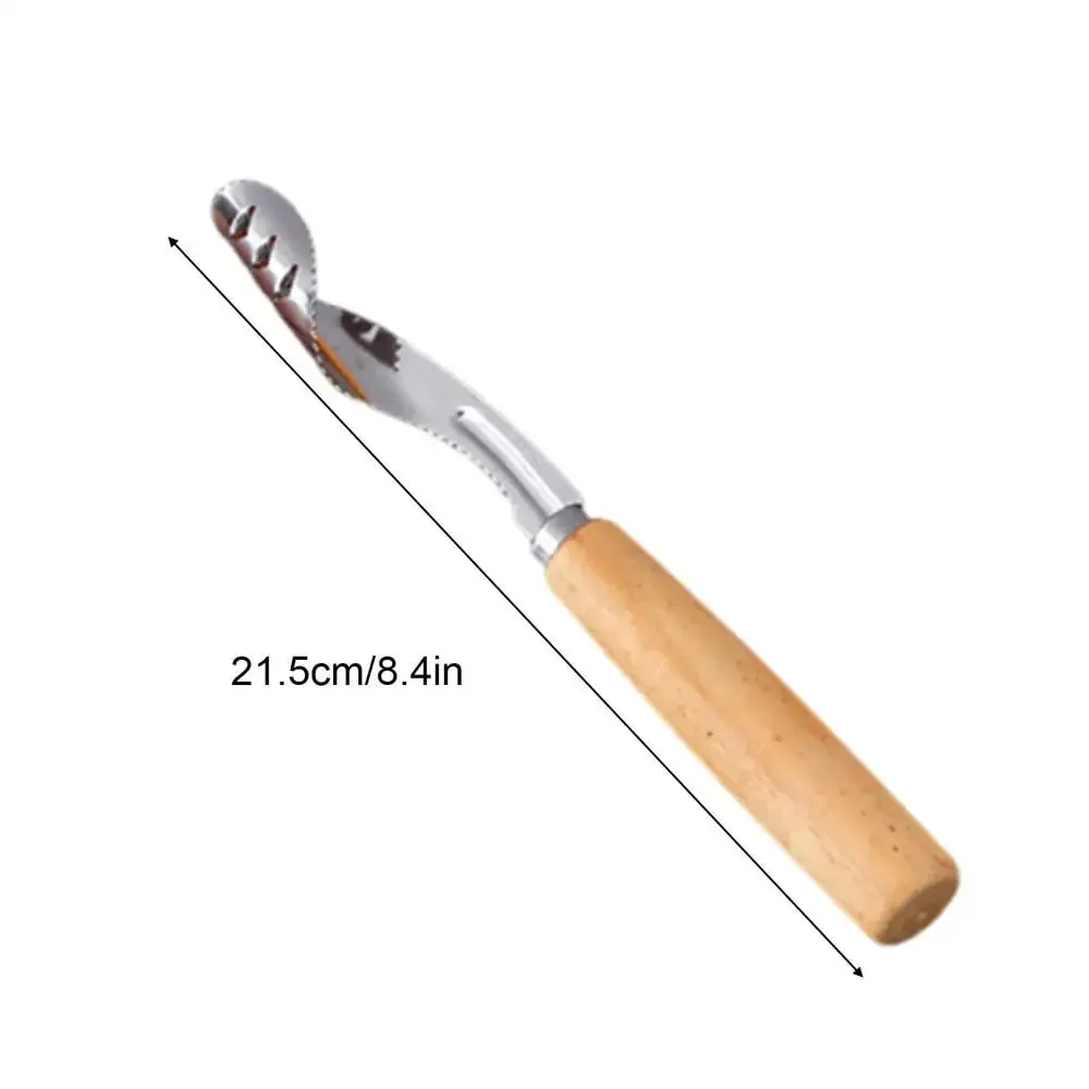 Stainless Steel Fruit Corer Multi-Function Pitter with Wood Handle Kitchen Fruit Slicing Cooking Juicing Canning Platters Tool — image 15