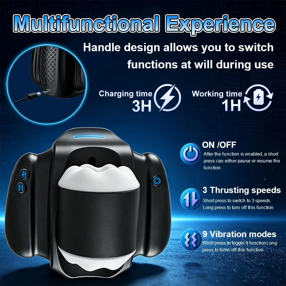Automatic Telescopic Male Masturbation Cup With Holder Penile Stimulator Vaginal Pocket Pussy Adult Sex Machine for Men — image 3