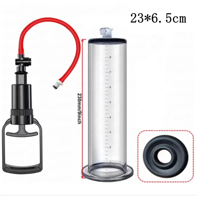 Manual Penis Pump Acrylic Penis Enlarger Sex Toy For Men Vacuum Pump Male Masturbation Penis Extender Trainer Adults Sex Product — image 11