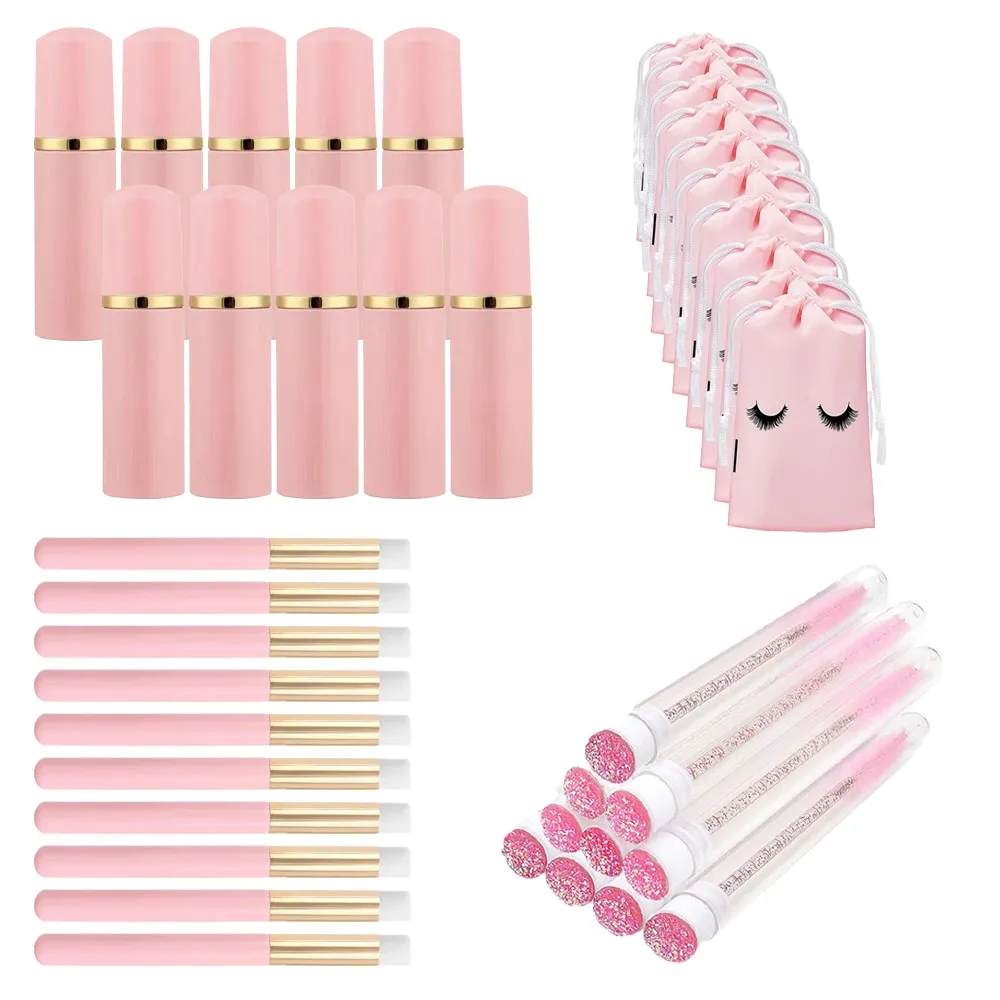 20/40Pcs 60ml 플라스틱 리필 가능 누출 방지 빈 폼 펌프 병 래쉬 샴푸 키트 여행 비누 디스펜서 페이스 워시 메이크업 도구