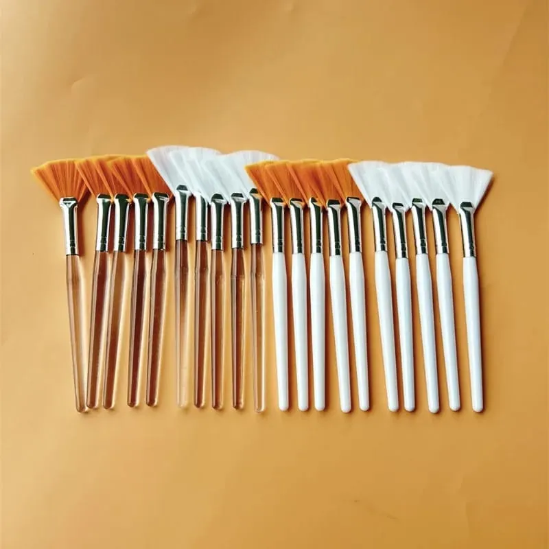 5/10pcs Fan Shape Foundation Makeup Brushes Multifunctional Facial Mask Brush Essential Oil Women Beauty Makeup Tools Brush — image 3