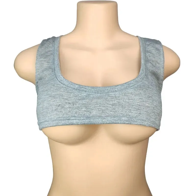 Y2k European and American Low Round Neck Ultra Short Sleeveless Vest T-shirt Sexy Chest Hugging and Navel Exposed Vest — image 6