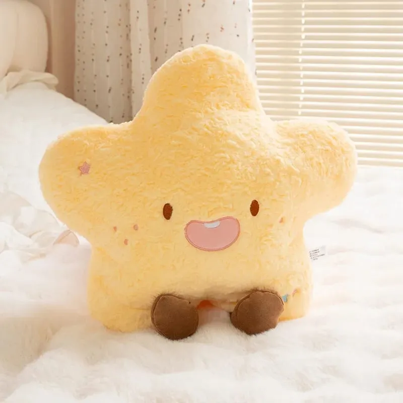 Weather Series Moon Plush Pillow Soft Fluffy Star Decor Sofa Back Cushion Cute Plush Toy Gift For Women Home Bedroom Decoration