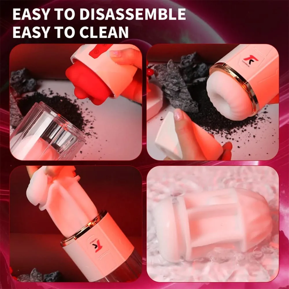 Mga Awtomatikong Lalaking Masturbator-na may 10 Pagsipsip at Pagdila ng Dila at Pag-vibrate na Mode ng Blowjob Masturbation Cup Mga Sex Toy para sa Mga Lalaking Coupe — image 6