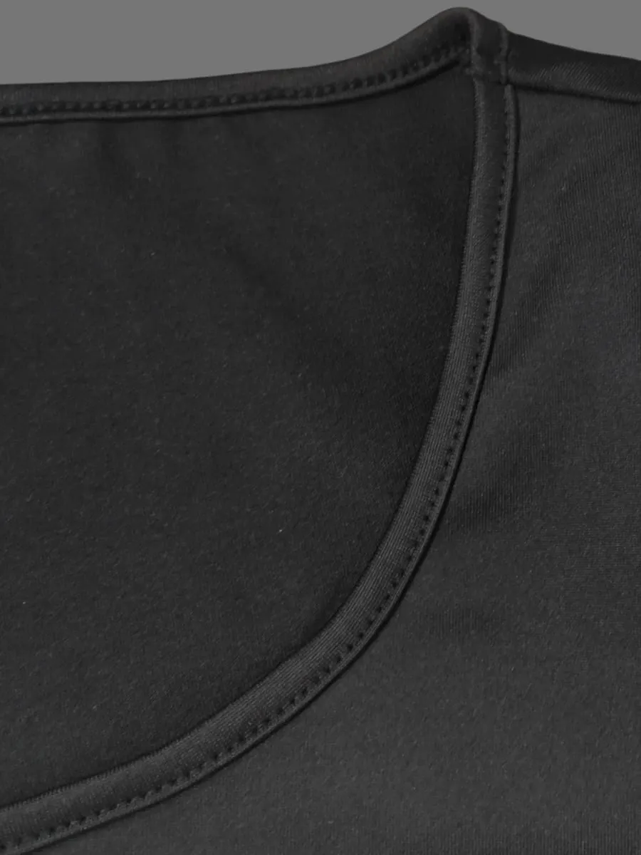 Vestido curto feminino de tendência versátil de verão e outono adequado para lazer diário e deslocamento.