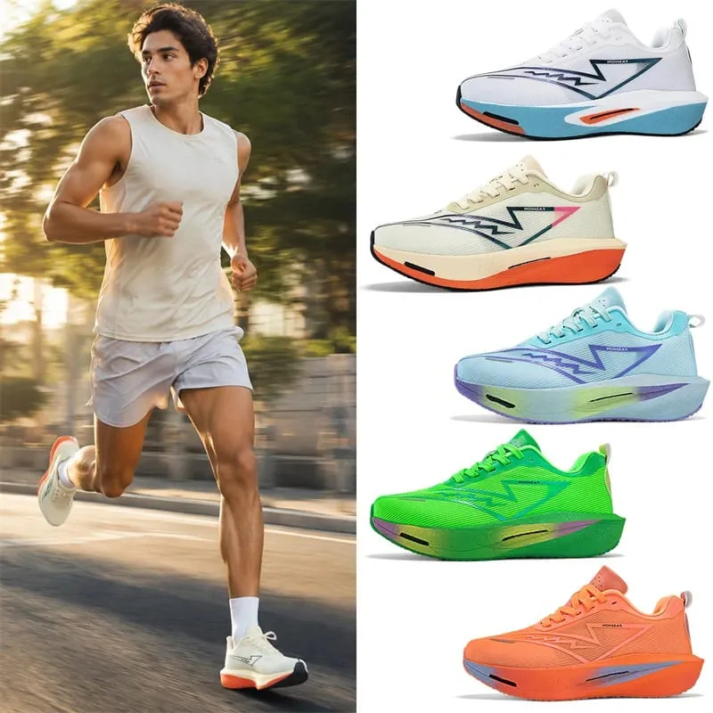 Men Running Shoes Carbon Board Marathon Sports Speciality Breathable Lightweight Women's Comfortable Athletic Nonskid Sneakers
