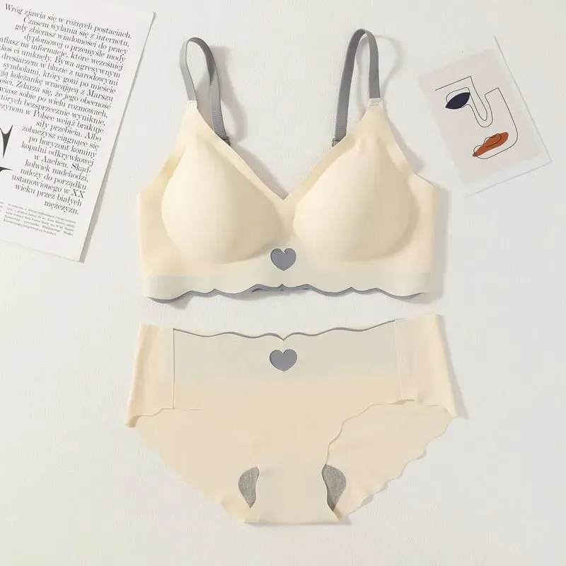 Women Push Up Bra at Panties Set Non-wire Bra Sexy Lingerie Set Low Waist Briefs Pambabaeng Kumportable Underwear Set Pambabae Intimates — image 7