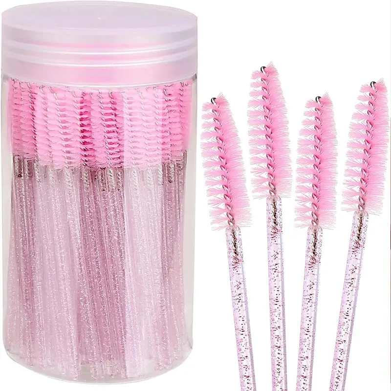 50/150PCS Disposable Eyelash Brush Mascara Wands Eyebrow Brush Makeup Applicator for Eyelash Extension Beauty Tools — image 1