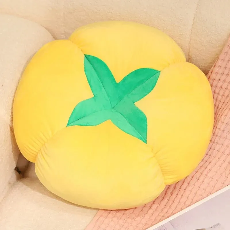 Kawaii Simülasyon Sebze Meyve Peluş Yastık Trabzon Hurması Shiitake Mantar Domates Yumuşak Dekor Yastık Yatak Odası Kanepe Hediye — image 9