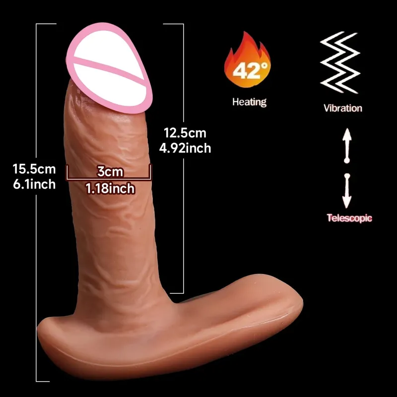 Vibrador realista para mulheres, masturbação, plug anal, penetração, impulso anal, pênis, vibrador, sexy, brinquedos sexuais adultos — image 17