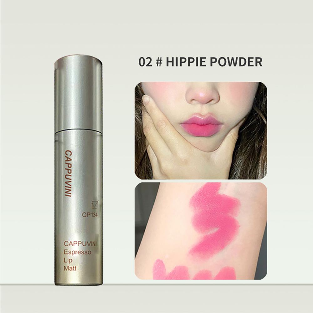 Cappuvini Espresso Matte Lipstick Velvet Lip Glaze Waterproof Long-lasting Texture Smooth Glossy Makeup Setting Lip Color — image 10