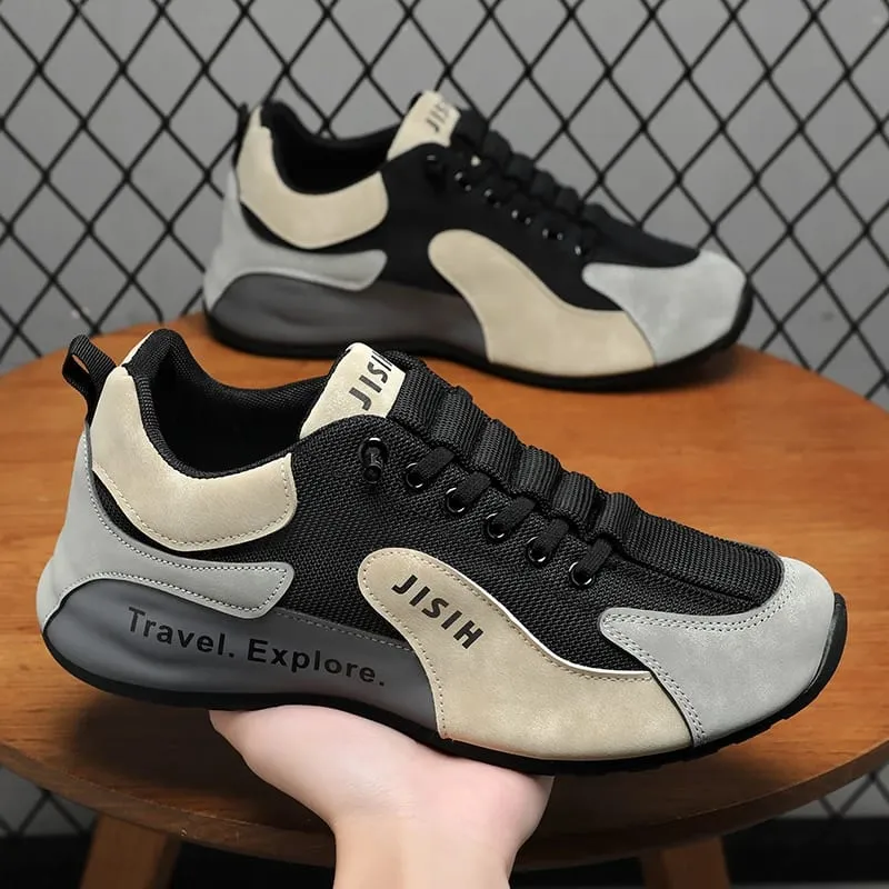 Men's Laced Casual Sport Shoes Outdoor Walking Running Shoes - Lightweight Breathable Basketball Exercise Sneakers — image 4