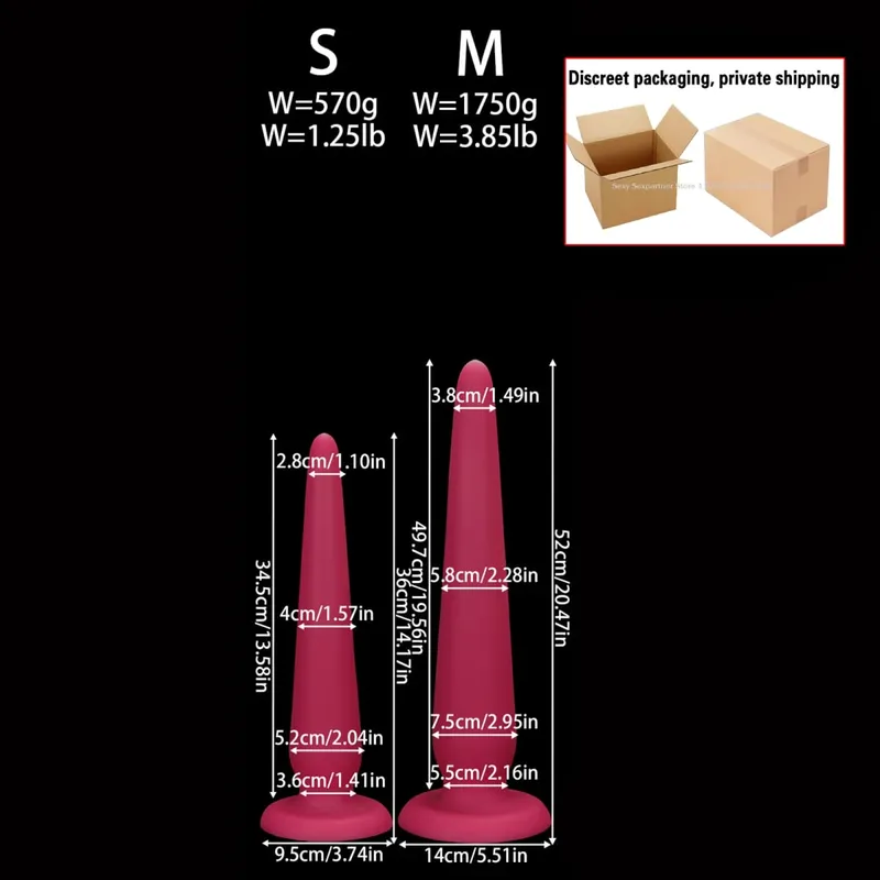 66cm Super Mahaba Malaki Anal Plug Malaking Makapal Butt Plugs Pagsasanay Anal Dilator Laruang Prostate Massager Pang-adultong Anal Sex Toy Para sa mga Babae Lalaki — image 10