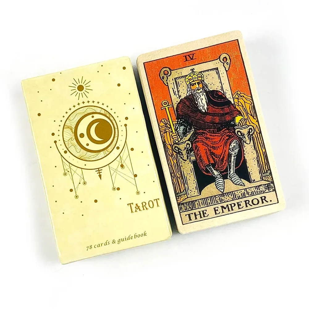 Tarot Cards Board Game Paper Instruction Manual Classic Design For Beginners & Pros Ideal For Divination Meditation & Gifts — image 3