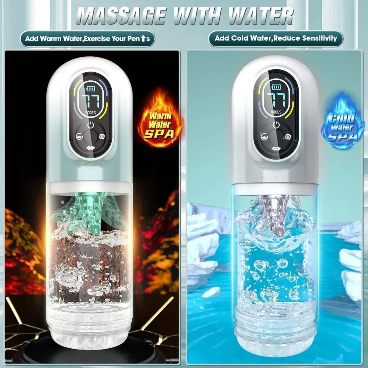 Automatic Male Masturbator Penis Pump Thrusting Rotating 9 Vibrating Sucking Licking Mode Visual LCD Pocket Pussy Adult Sex Toys