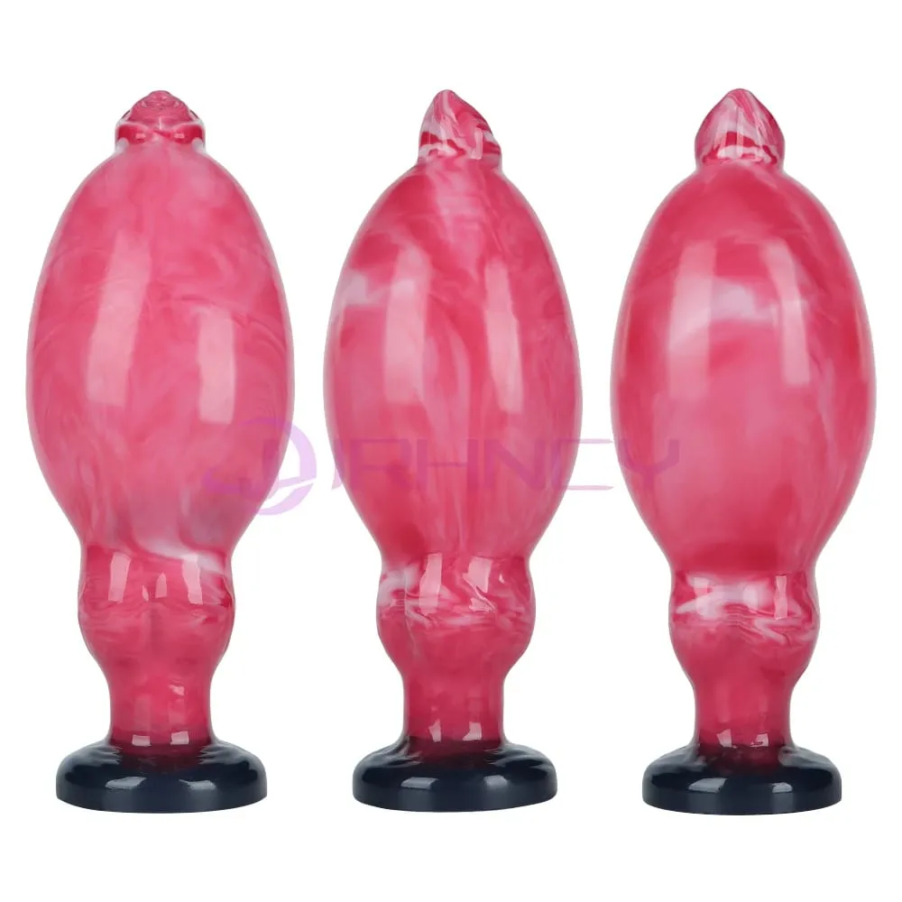 Dog Dildos Inflatable Anal Plug BDSM 18+ Sex Toys for Women Vaginal/anal Dilation G-spot Prostate Massage Silicone Buttplug — image 5
