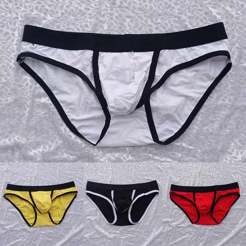 Helt nya herrtrosor Trosor Underkläder Bomullsblandning Elastisk Låg midja Man M~2XL Påse Stretchig Sommar Alla årstider — image 7