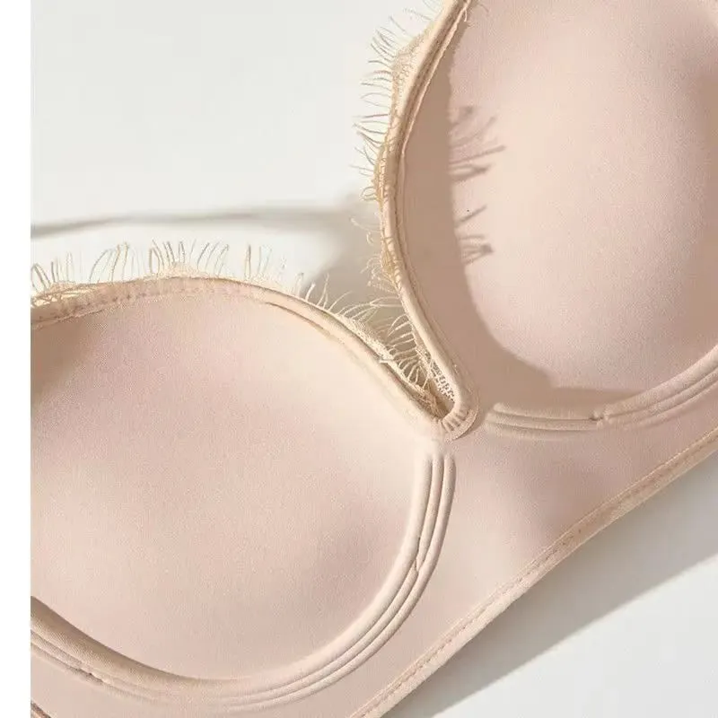 2026 Super Thick 10CM Sexy Lace Bra Flat Chest Special Lingerie Small Breast Gathering No Steel Ring Special Thick Cup Bra — image 7