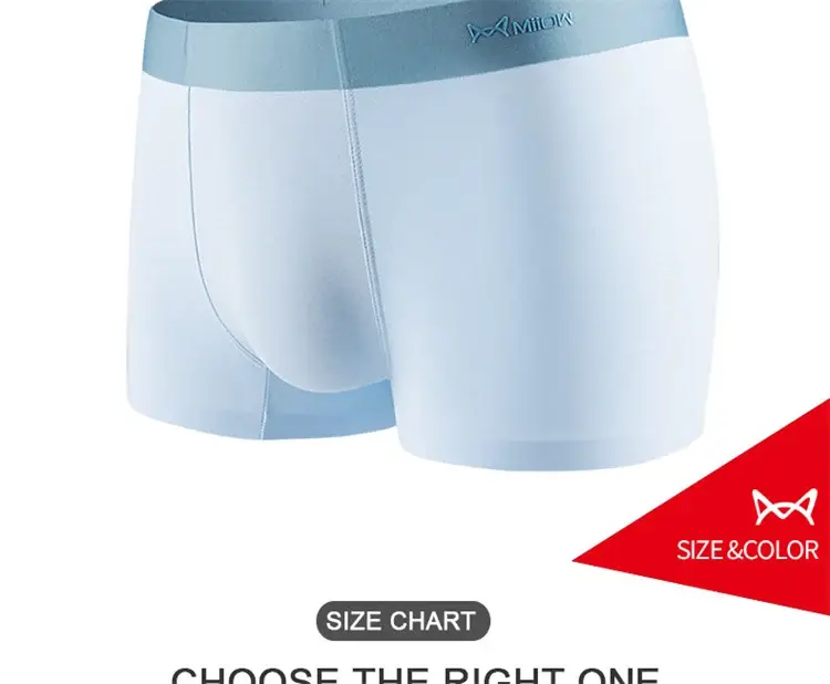Miiow 4 pçs conjunto de calcinha masculina de algodão malha respirável cuecas masculinas grafeno roupa interior antibacteriana para homem cuecas boxer L-5XL — image 11