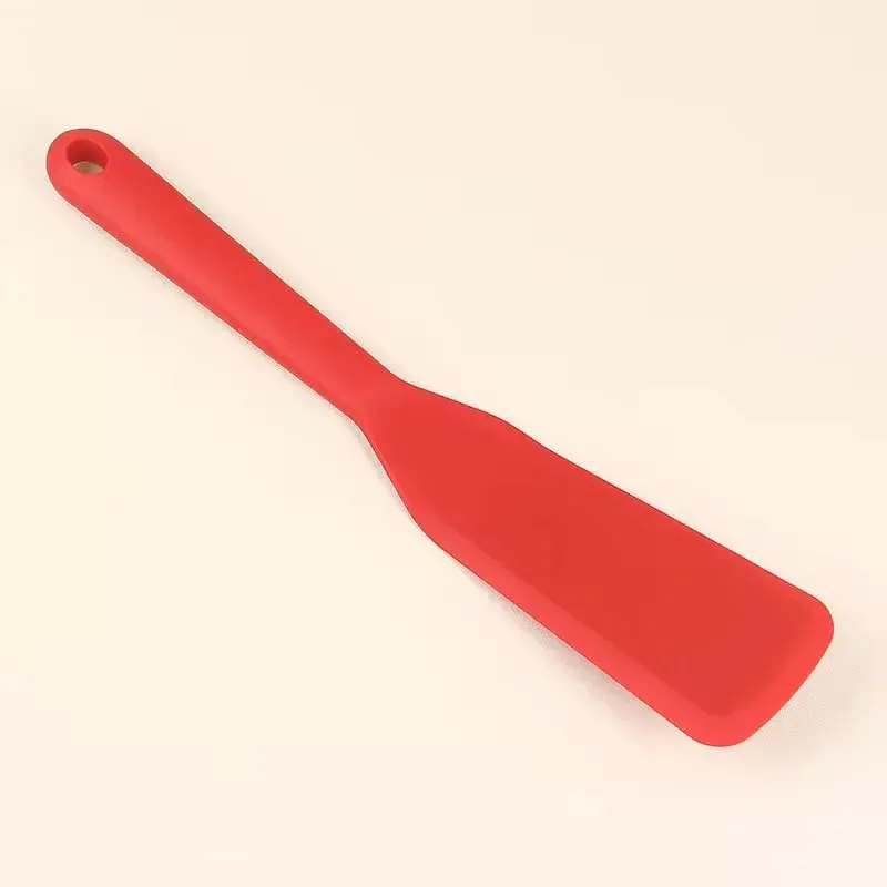 Silicone Spatula Cooking Utensils Beef Meat Egg Kitchen Scraper Wide Pizza Cooking Tools Shovel Non-stick Spatula Color Randomly — image 12