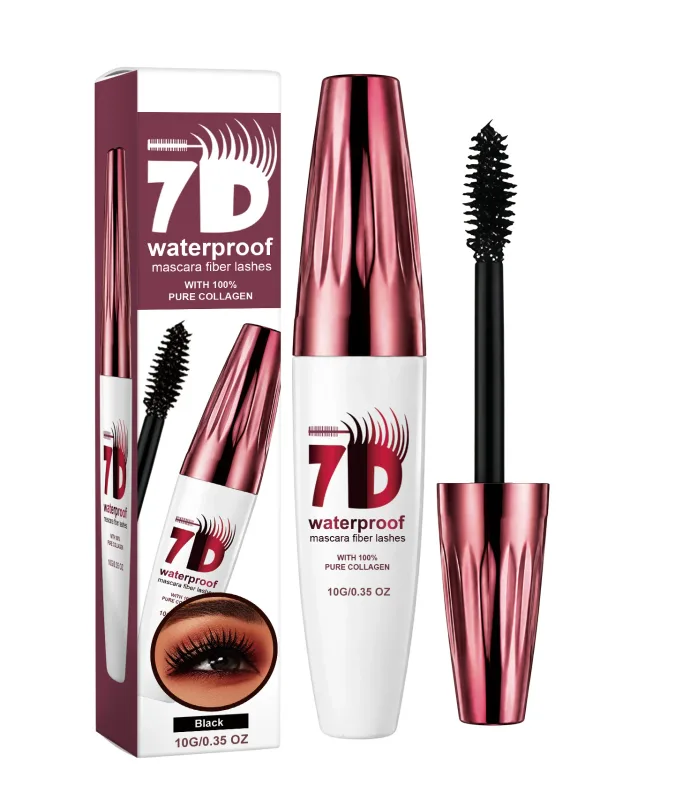 3 Color 7D Waterproof Mascara Long-Lasting & Buildable Volume Length Exquisitely Full Lashes Smudge-Proof Thickening Eye Makeup