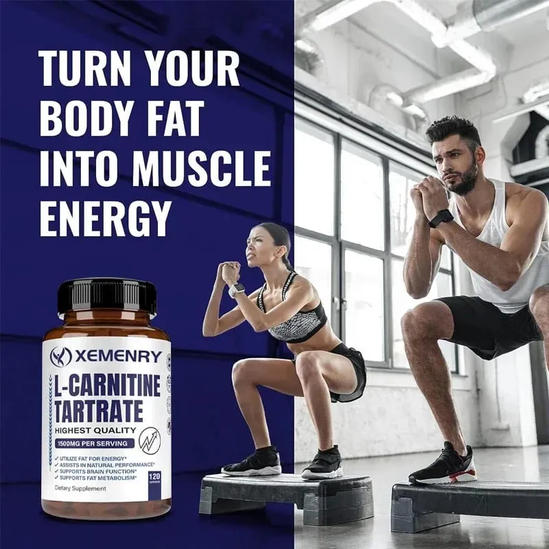 Capsules premium de tartrate de L-carnitine 1500 mg - La production d'énergie naturelle soutient le métabolisme — image 5