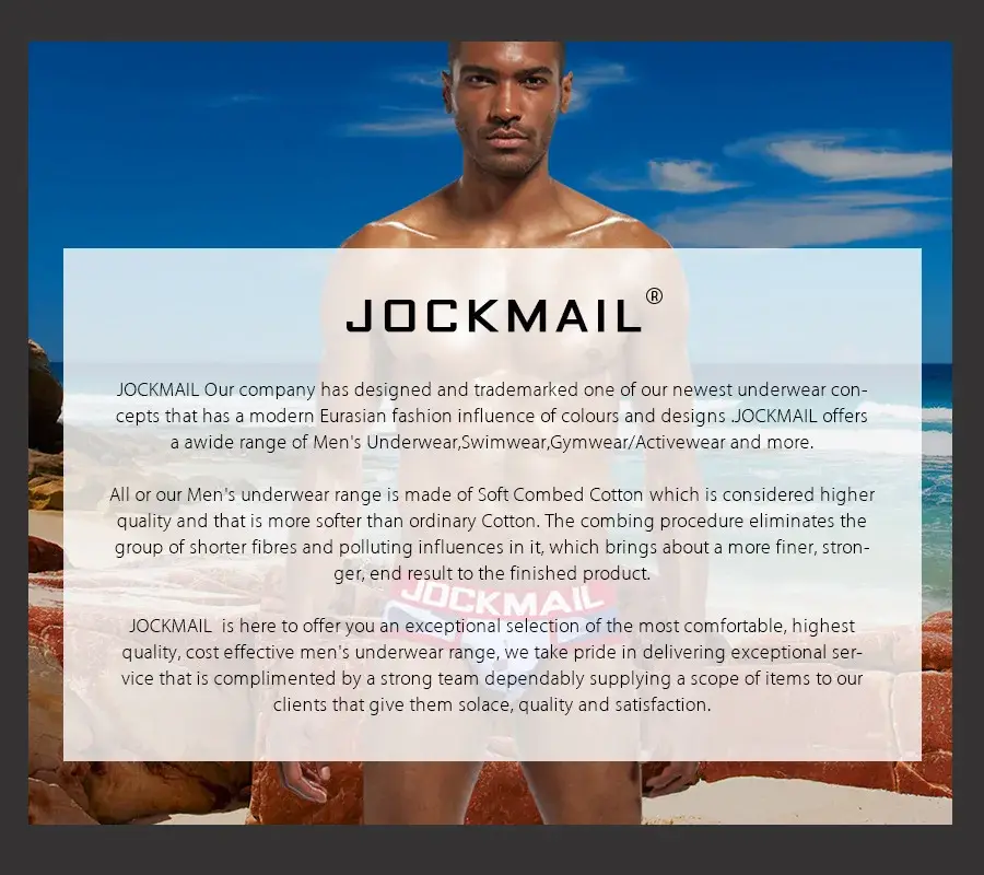 Jockmail 남자 복서 메쉬 속옷 통기성 편안한 부드럽고 편안한 스포츠 반바지 성인 남자 팬티 의류 란제리 — image 22