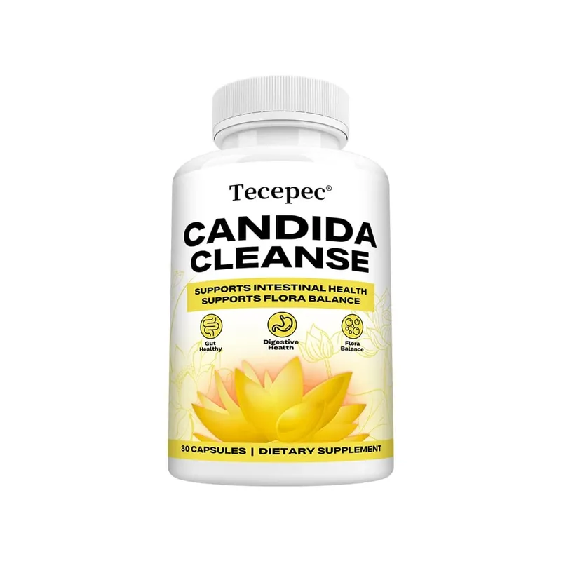 Candida Cleanse Capsules - Intestinal Colon Detox Gut Flora Balance Supports Digestion Relieve Bloating Antioxidant Supplement — image 8