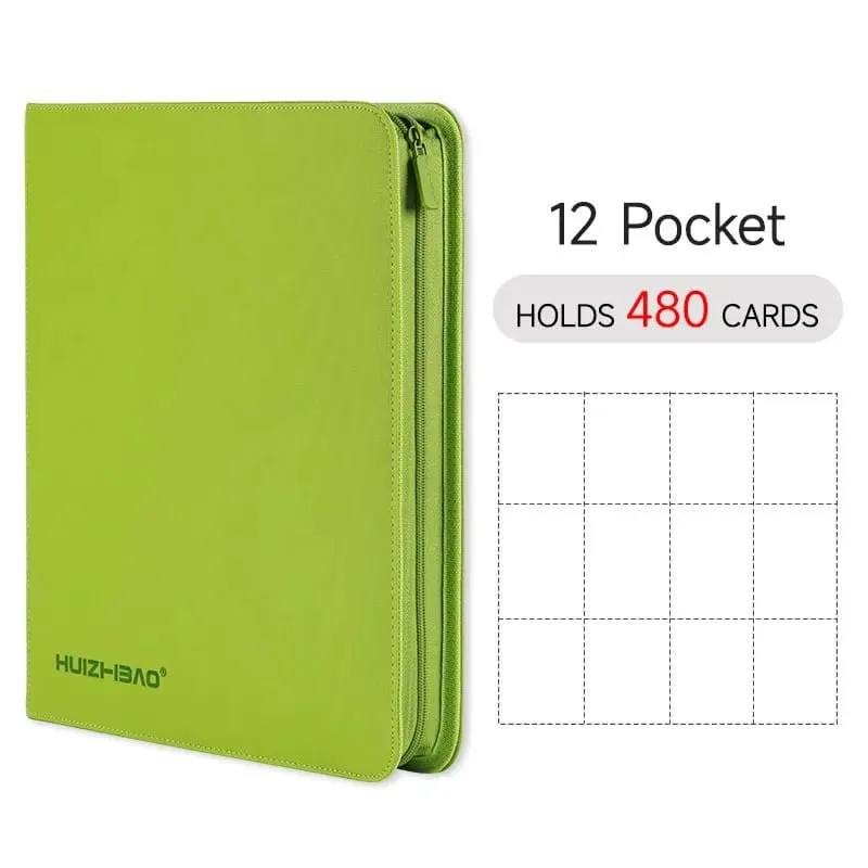 9/12 Pocket Zipper Card Binder Trading card album Durable Side Loading Card for mtg tcg for pokemon for yugioh for football — image 21